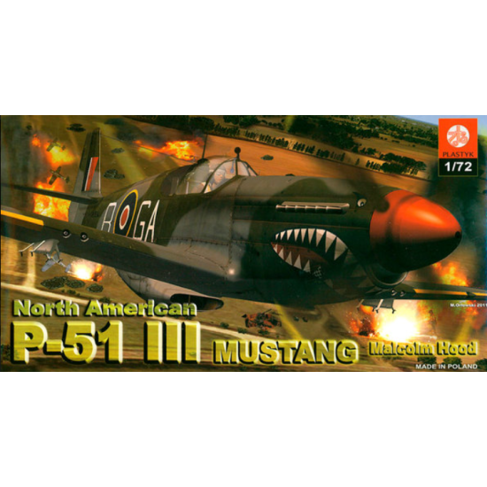 Plastyk 051 North American P-51 Mustang III (Malcolm Hood) 1:72